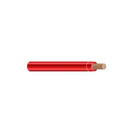 Unified Wire & Cable THHN Building Wire, Copper, 12 AWG, 1C, Red, Solid, 1 ft 121BTHHN-2-2.5M